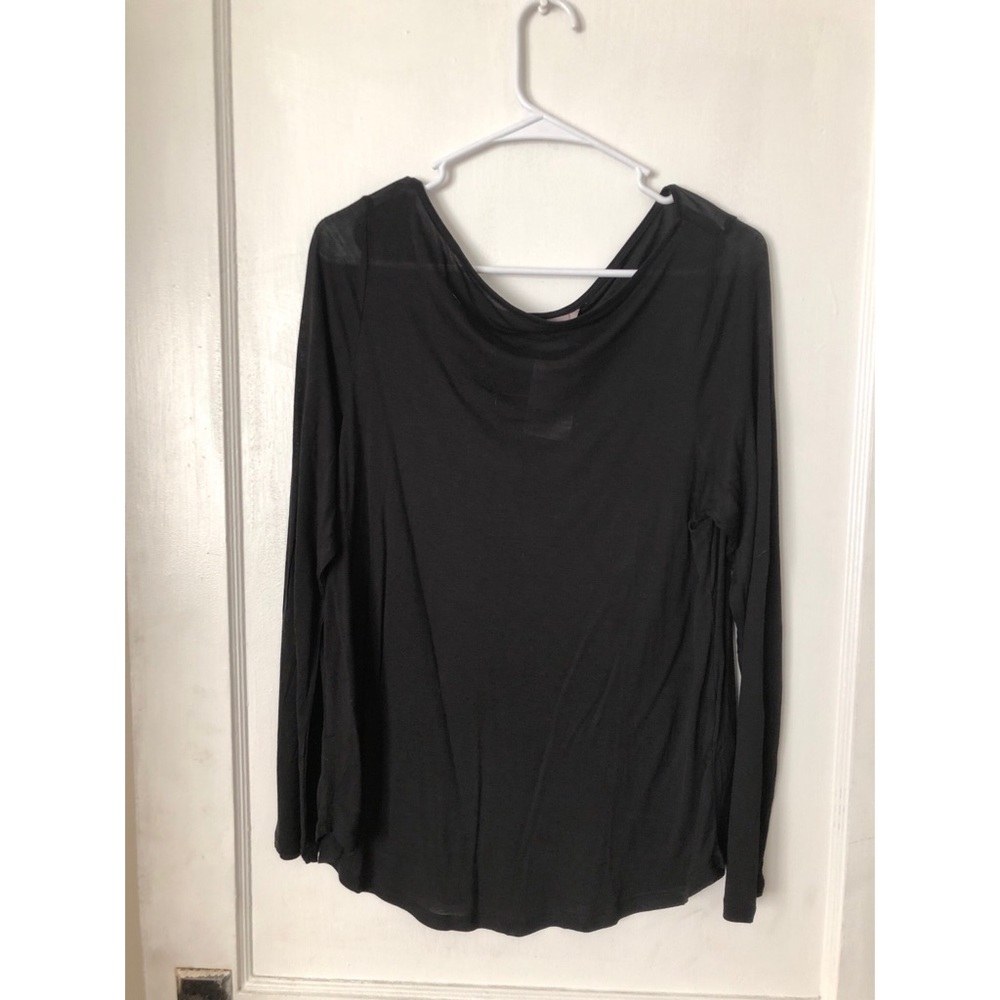 H & M semi sheer long sleeve top